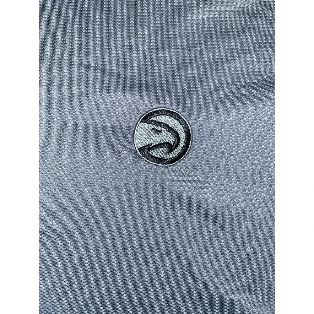 Adidas Atlanta‎ Hawks Mens Polo Shirt Golf Collard Size XL Gray short sleeve